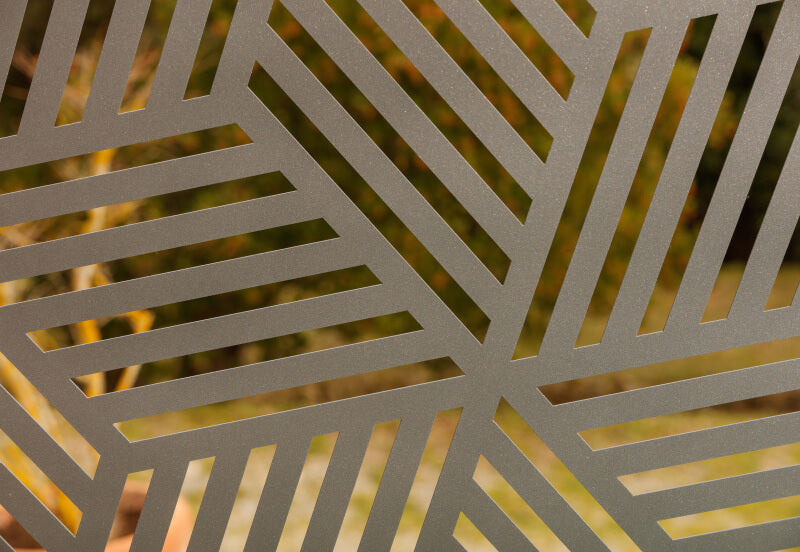 Metallsichtschutz Reno Nahaufnahme | Pulverbeschichtet anthrazit