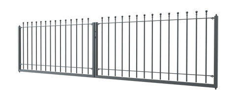 Zweiflügeliges Tor Ancona als 3D Modell | Pulverbeschichtet anthrazit