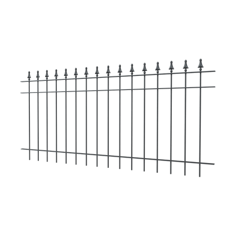 Zaun Pino Modell | pulverbeschichtet anthrazit