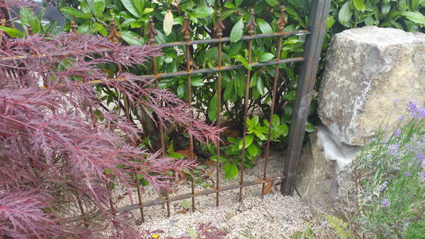 Zaun Pino an einem Pfosten | Unbeschichtet