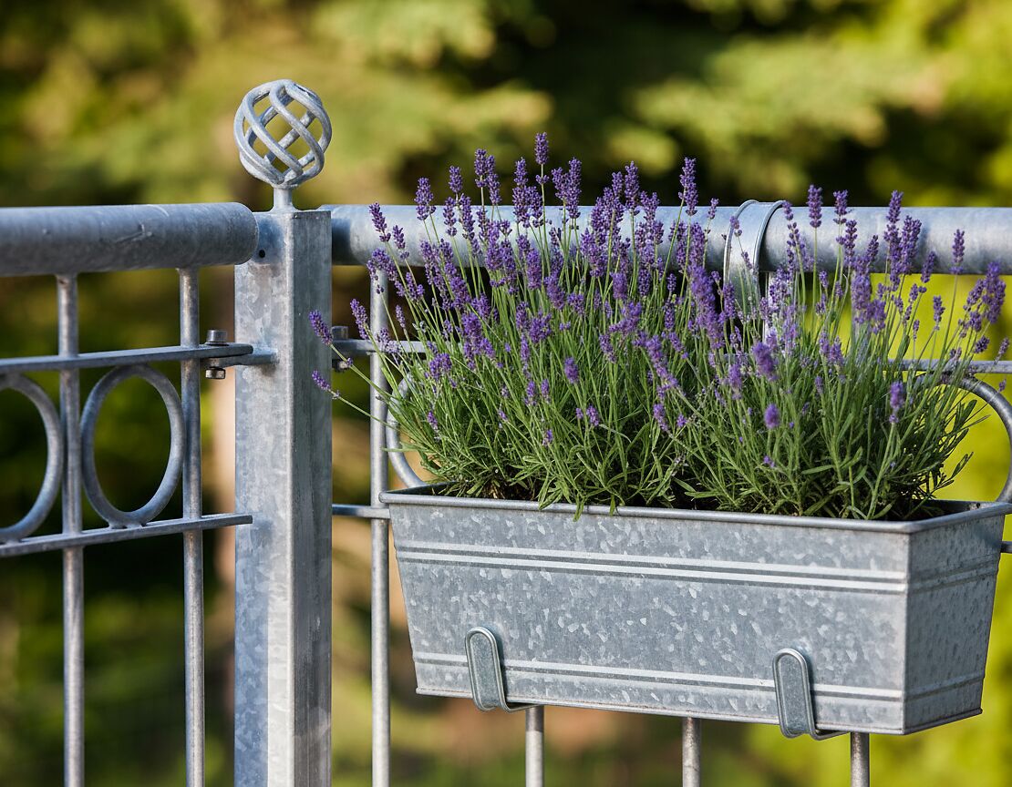 Bloembakken aan de balkonbalustrade bevestigen – hier moet u op letten
