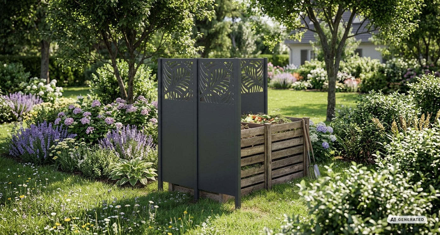 Compost in de tuin verbergen: zo doet u dat stijlvol met de juiste schutting