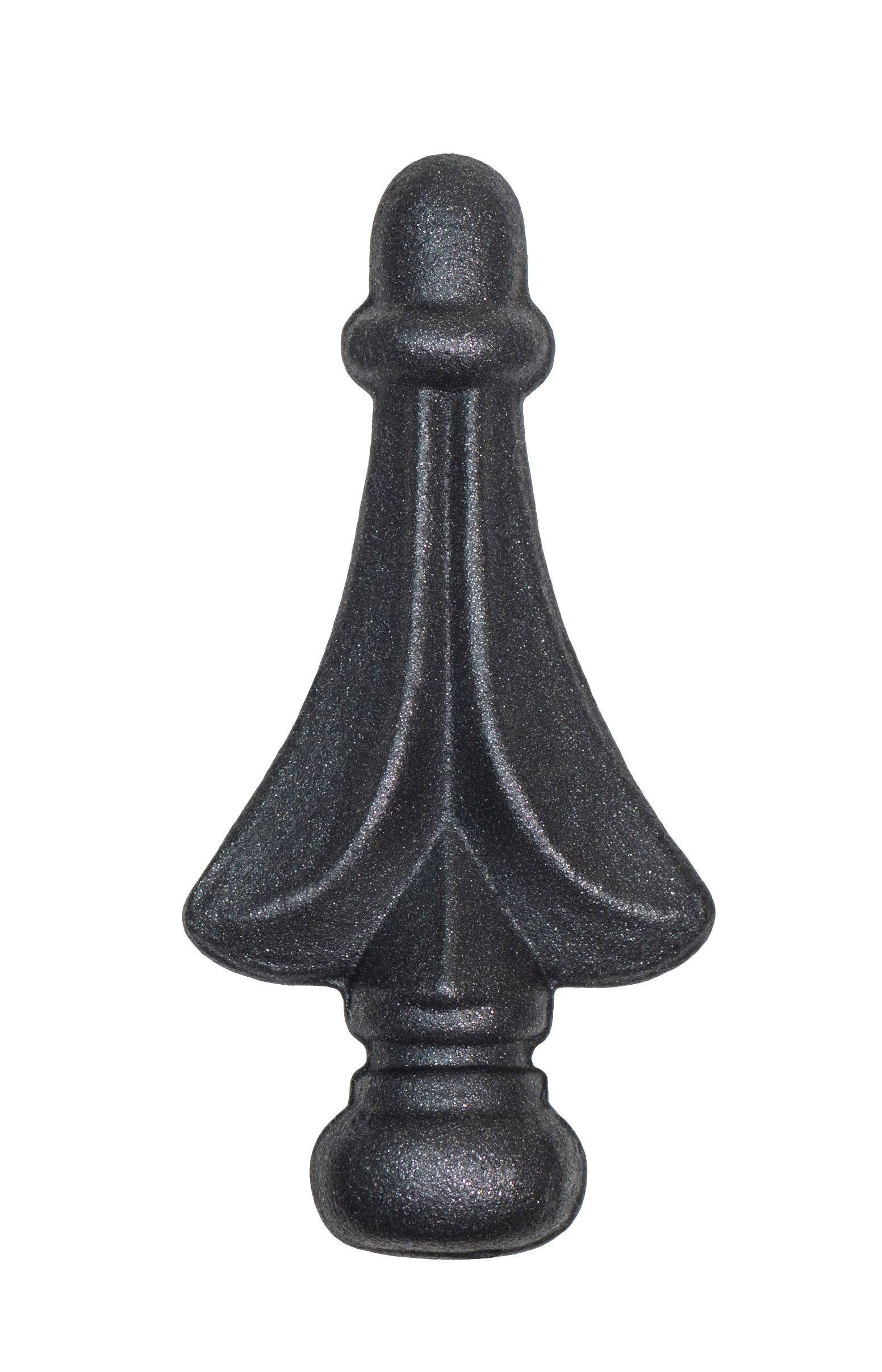 Zierspitze Pinie in pulverbeschichtet Anthrazit