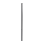 Endpfosten zum Einbetonieren für Sichtschutz | Pulverbeschichtet anthrazit
