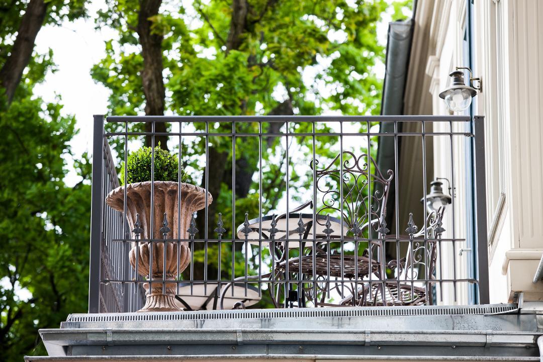 Lucca metalen balkonreling, antraciet poedercoating