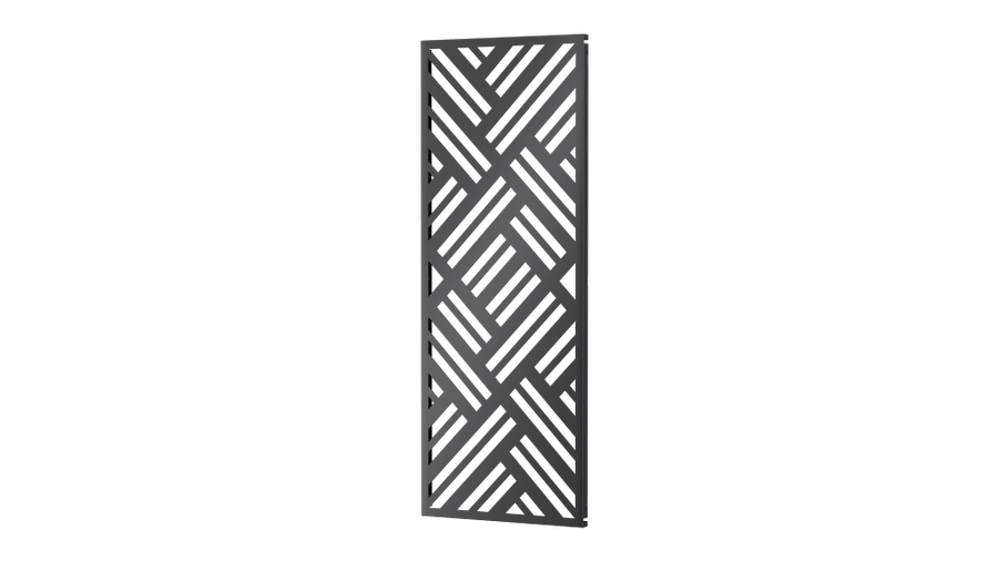 Sichtschutz Adda als 3D-Modell | Pulverbeschichtet RAL 7016 Anthrazitgrau