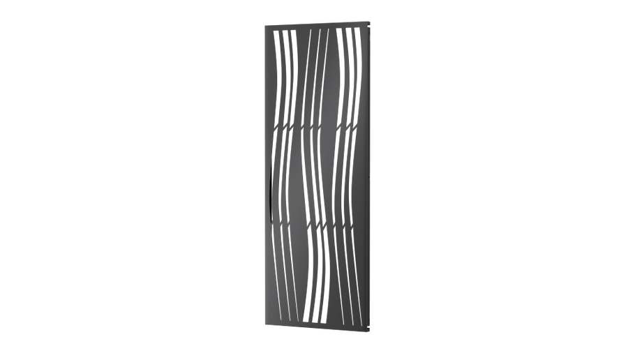 Sichtschutz Arno als 3D-Modell | Pulverbeschichtet Sonderfarbe RAL 7016 Anthrazitgrau