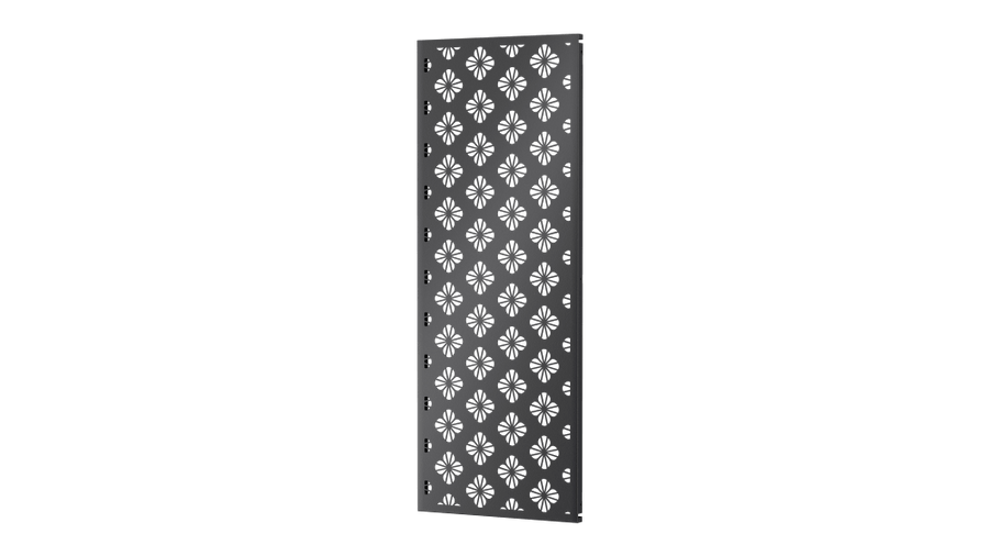 Sichtschutz Roya als 3D-Modell | Pulverbeschichtet Sonderfarbe RAL 7016 Anthrazitgrau