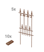 Steckzaun Lucca als Set in unbeschichtet als 3D-Modell