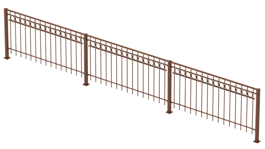 Geländer Belluno als 3D-Modell | Unbeschichtet