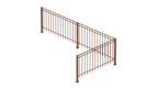 Geländer Padua als 3D-Modell | Unbeschichtet