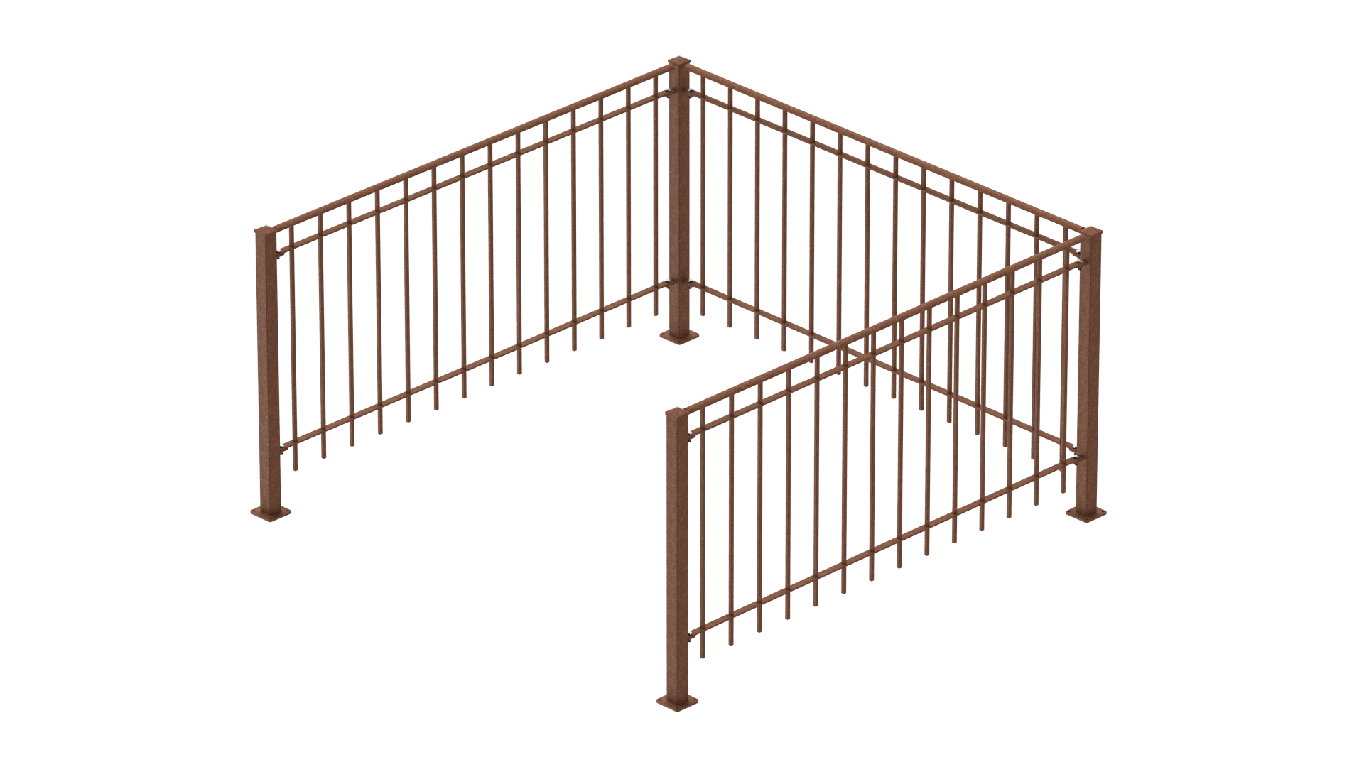 Geländer Padua als 3D-Modell | Unbeschichtet