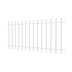 Zaun Ancona | Pulverbeschichtet RAL 9010 Reinweiß