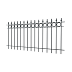 Zaun Belluno | Pulverbeschichtet RAL 9005 Tiefschwarz