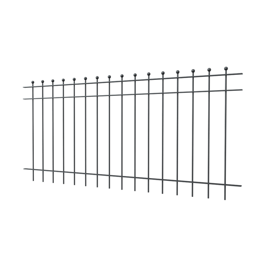 Zaun Como | Pulverbeschichtet RAL 7016 Anthrazitgrau