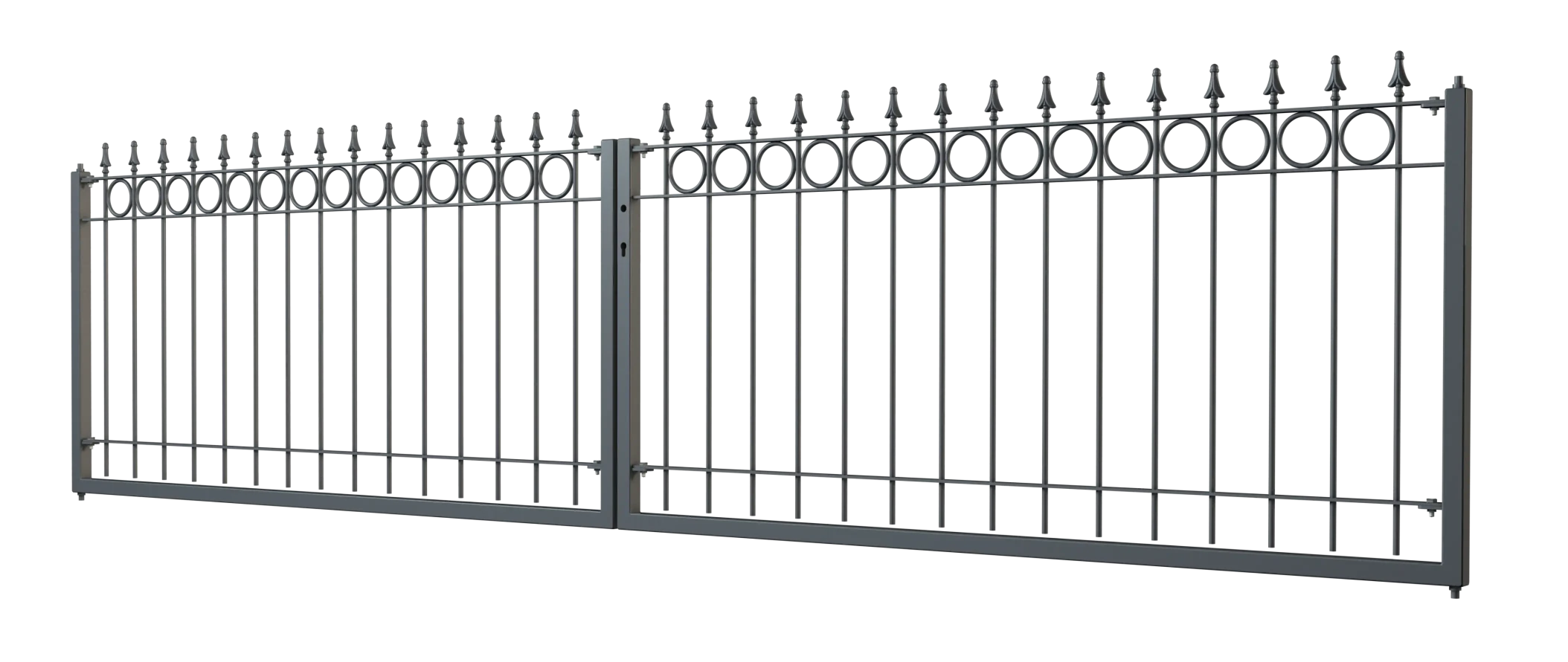 Tor Belluno 3D Modell | Pulverbeschichtet Anthrazit