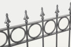 Detailaufnahme Spitze & Dekor Zaun Belluno | Pulverbeschichtet Anthrazit
